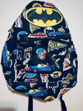 Batman White Logo on Black Tag Accessory